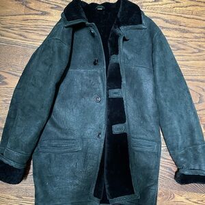 Beautiful men’s shearling coat